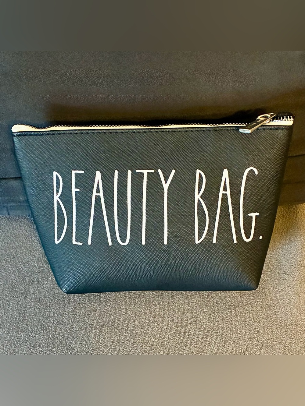 Rae Dunn Black 'Beauty Bag' Cosmetic Pouch